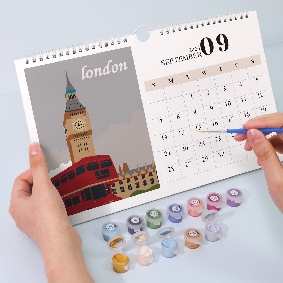 Paint by Numbers Calendar - World Heritage Edition