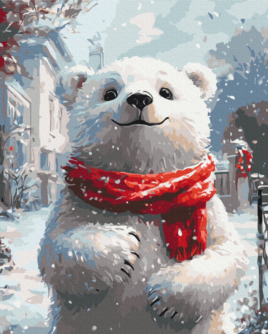 Cozy Winter Cub - Paint by Numbers