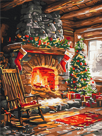 Fireside Christmas - Paint by Numbers