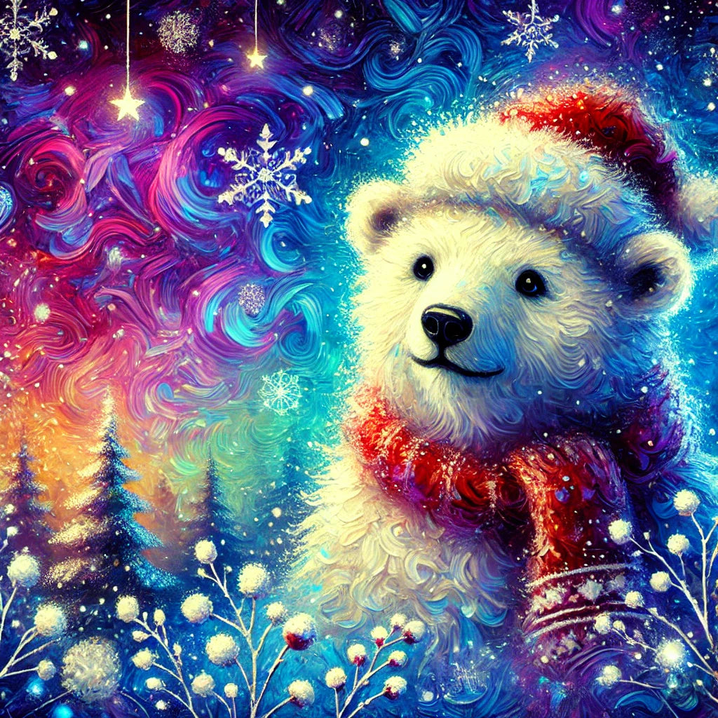 Snuggly Bear Companion - Paint by Numbers