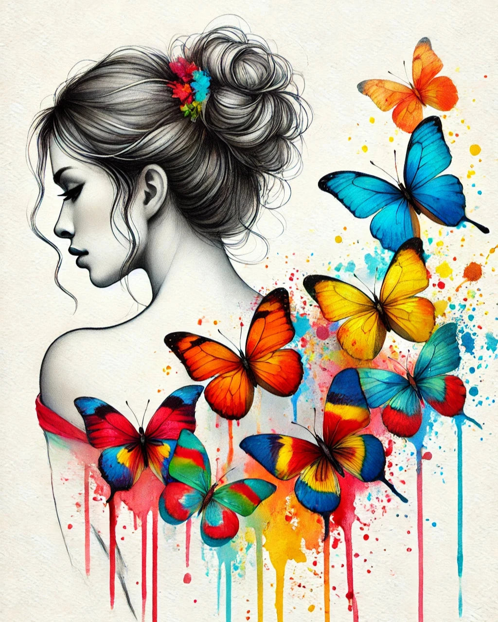 Whimsical Butterfly Dreams - Paint by Numbers