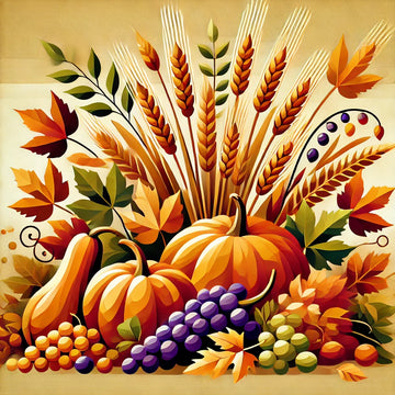 An Autumn Bounty of Flavor - Paint by Numbers