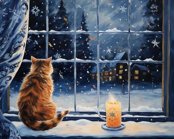 Christmas Kittens - Paint by Numbers