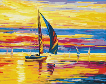 Sunrise Afloat - Paint by Numbers