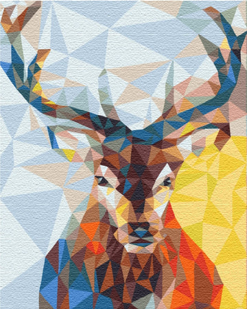 Deer in a Kaleidoscope - Paint by Numbers