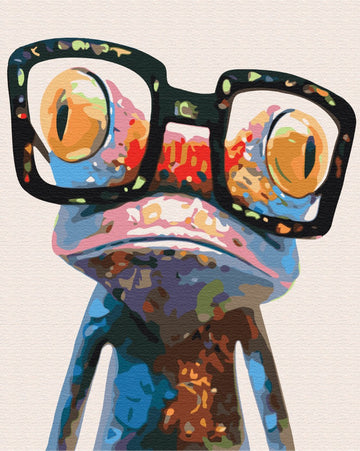 Frog with Glasses - Paint by Numbers