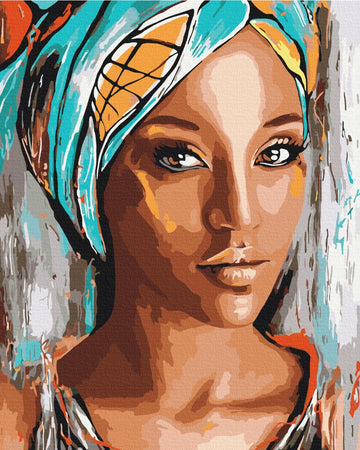 Portrait of an African Woman - Paint by Numbers