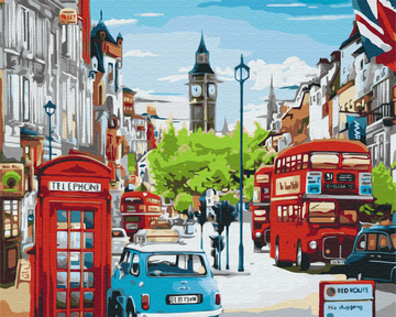 Rush Hour in London - Paint by Numbers