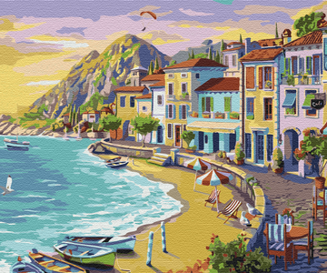 Seaside Town - Paint by Numbers