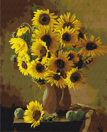 Orange Sunflowers - Paint by Numbers